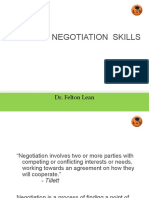 Building Negotiation Skills: Dr. Felton Lean