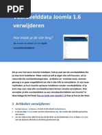Download Voorbeelddata verwijderen in Joomla 16 - Tips en Tools Voor Joomla 16 by Eric Tiggeler SN52121690 doc pdf