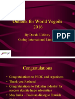Outlook For World Vegoils 2016 2016: by Dorab E Mistry Godrej International Limited