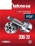 2019 2020 Teknosa Drive Shaft CV Joints Catalogue