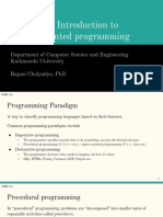 Chapter 1: Introduction To Object-Oriented Programming