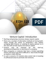 EDS 121 Venture Capitalist