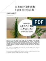 Cómo Un Hacer Árbol de Navidad Con Botellas de Plástico