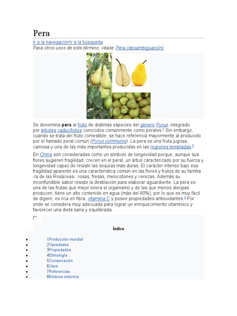 Pera 3 | PDF | Pera | Frutas comestibles