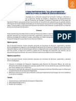 Convocatoria Taller de Evaluación Diagnóstica - Yucatán