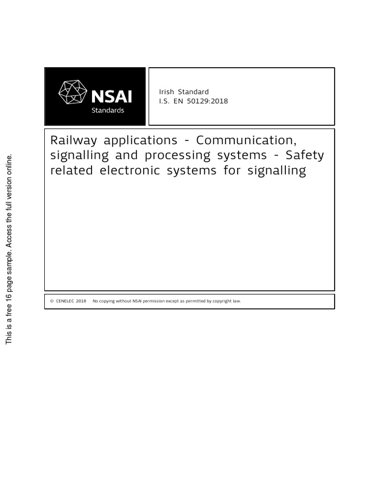 Railway Applications - Communication, Signalling and Processing Systems ...