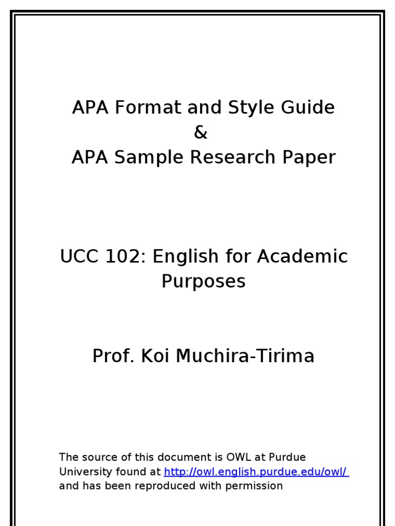 Purdue Powerpoint Apa Format , APA Style 7th ed Formatting in ...