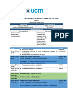 Calendario Seminario 2021