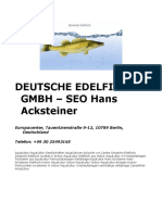 Deutsche Edelfisch Gmbh – SEO Hans Acksteiner