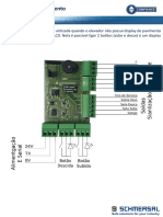 Placa serial pavimento elevador display