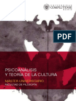 Psicoanálisis Y Teoría de La Cultura: Máster Universitario