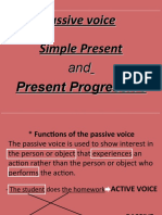 Passive Voice (Simple Present and Progressive) 1