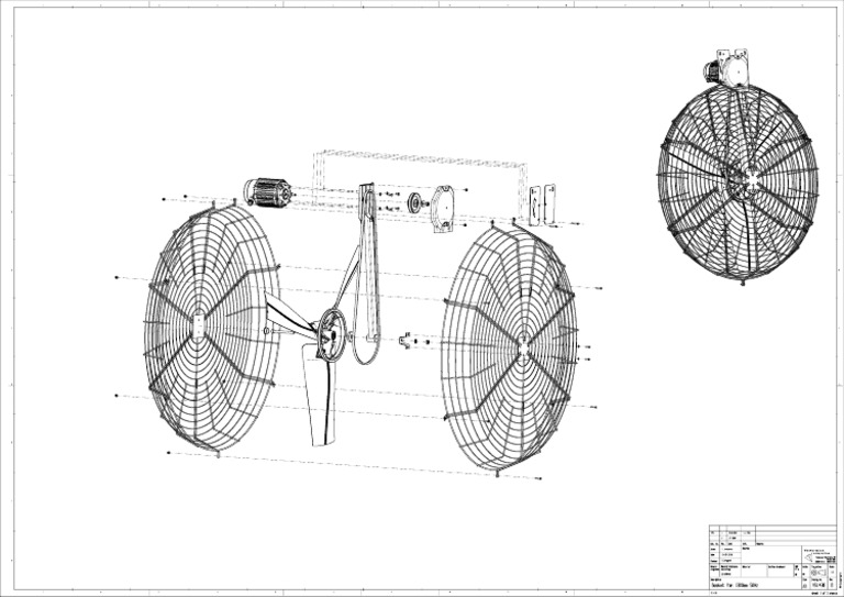 Basket Fan 130cm - Exploded View | PDF
