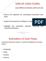 Estimation of Cash Flows