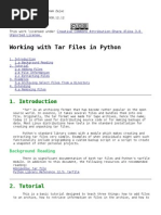 Download Python Tutorial tarfile module by Adam Zajac SN521235 doc pdf