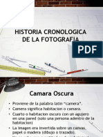 Historia Cronologica de La Fotografia