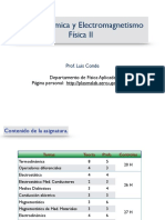 Termodinámica y Electromagnetismo