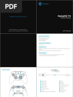 GameSir T4 Pro Controller Manual | PDF | Usb | Computer Engineering