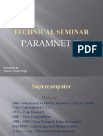 Technical Seminar: Paramnet Iii