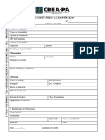 Formulario Receituario Agronomico