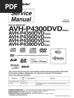 Pioneer Avh-P4300dvd p4350dvd p4390dvd