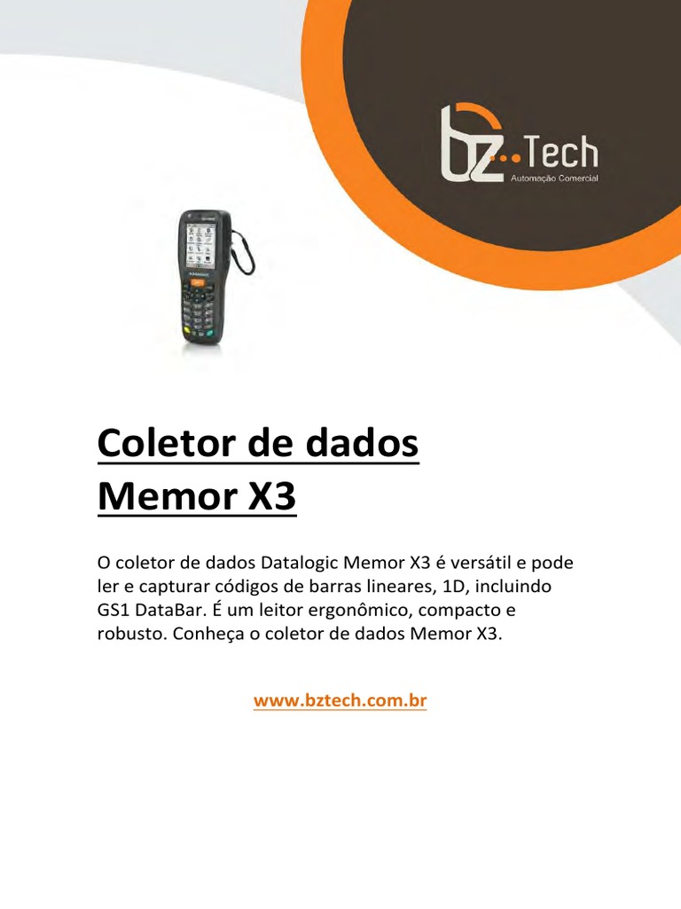 Manual Datalogic Memor x3 PDF Usb Bluetooth