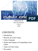 Understanding Cyber Crime: Modes, Types and Prevention