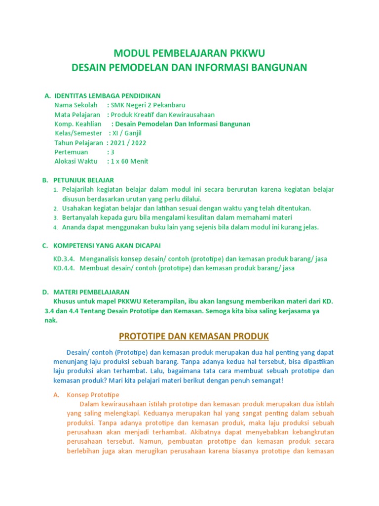 Modul Pkkwu 29 Juli 2021 Pdf