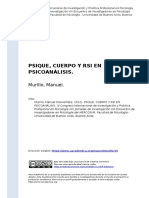 Murillo, Manuel (2012). PSIQUE, CUERPO Y RSI EN PSICOANALISIS