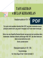 tasyakuran 4 bulanan