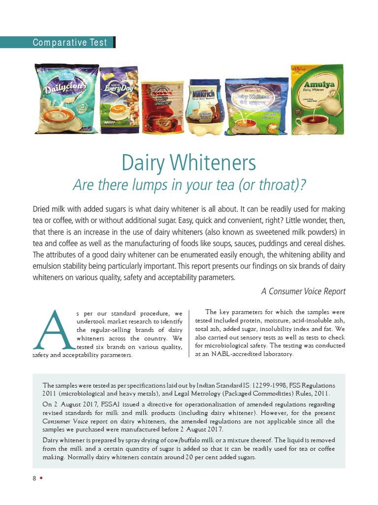 Dairy Whiteners Are There Lumps in Your Tea (Or Throat) ? Descargar