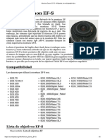 Montura Canon EF-S Conexion Lentes