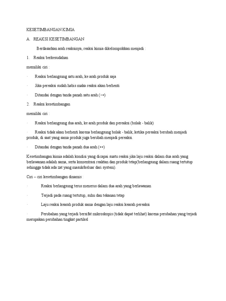 Materi Kesetimbangan Pdf