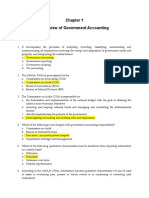 Quiz - Chapter 1 - Overview of Government Accounting