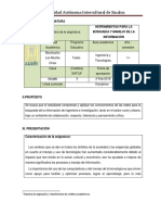 Herramientas para la búsqueda y el manejo de informacon