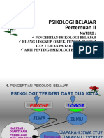 Pengantar Psikologi Belajar