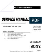 Service Manual: History Information For The Following Manual