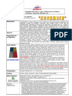 HIDROLACA "SUNSHINE": para Lajas, Baldosones, Cemento Alisado, Micropisos, Etc. y No Encere Más !! Ficha Técnica en PDF