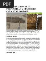 Definición y uso de calicatas de suelo | PDF | Suelo | Agua subterránea