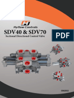 SDV40 & SDV70: Sectional Directional Control Valve