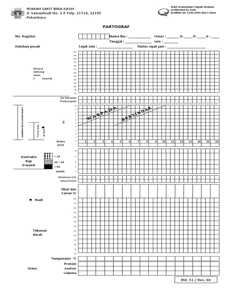 Panduan Penggunaan Partograf Persalinan | PDF