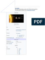 Solar System: Planetary System Photovoltaic System