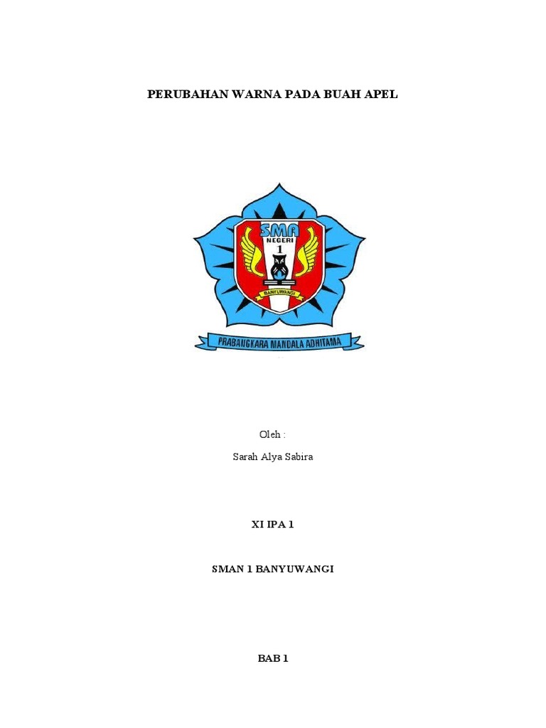 Perubahan Warna Pada Buah Apel | PDF