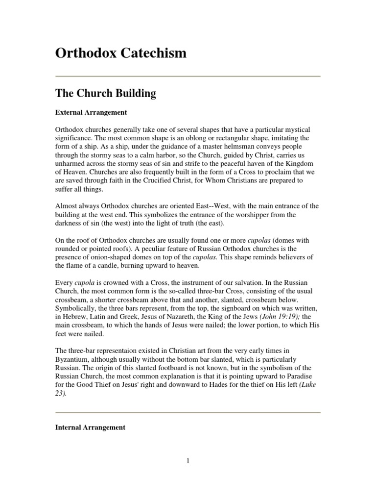 Orthodox Church Architecture and Icons | PDF | Eastern Orthodox Church ...