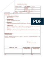 Counselling Form: Nama Karyawan No. Identitas Tanggal Masuk Jabatan Departemen Lokasi Tugas Status Karyawan Uraian Opini