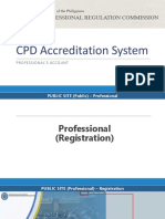 CPD Accreditation System: Professional'S Account
