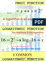 Logarithm To Exponential