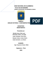 Análisis factorial y componentes principales de datos de minería