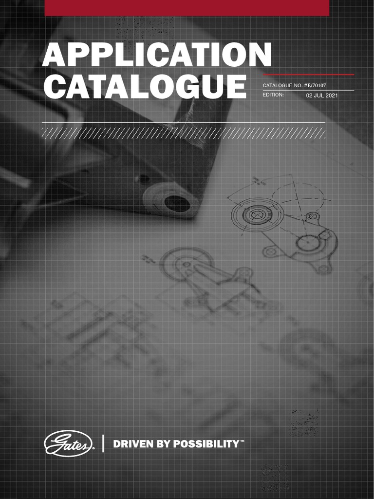Gates Catalogue PDF Belt (Mechanical) Turbocharger