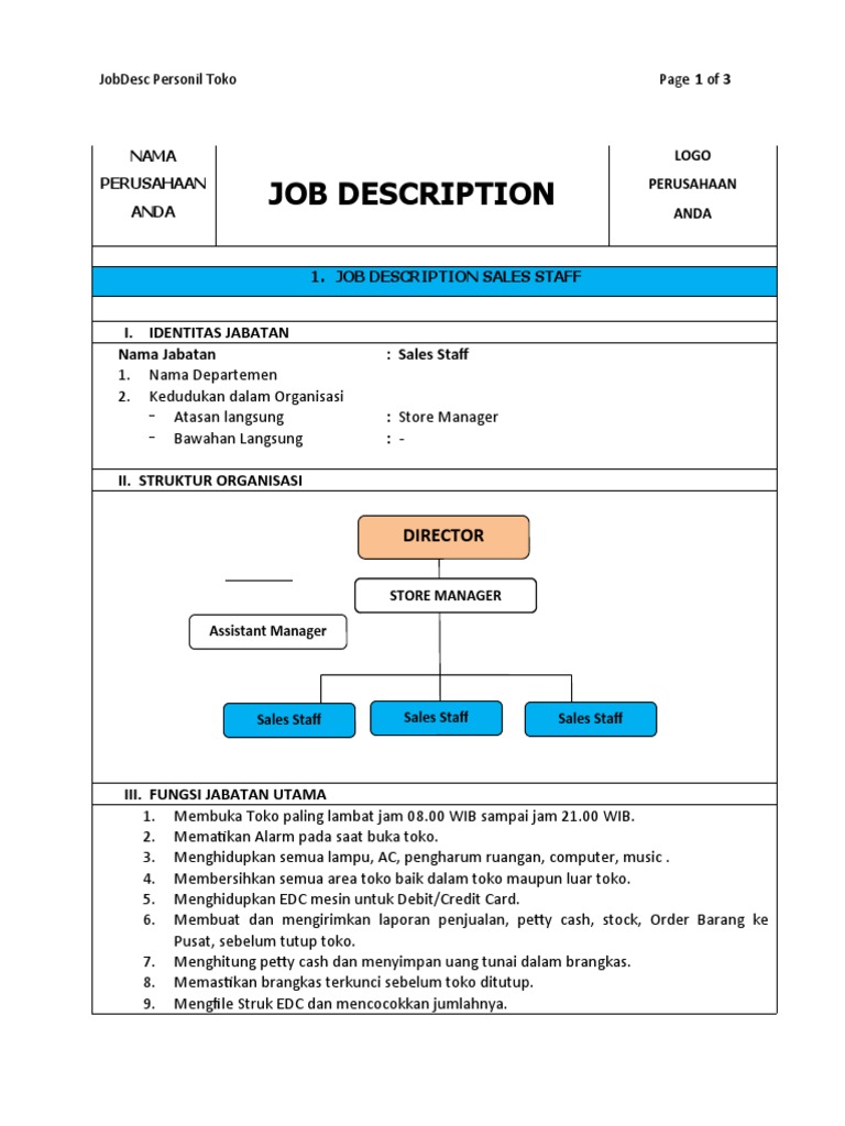 Berkarir di Dunia Digital: Contoh Job Description untuk Berbagai Posisi Jual Online